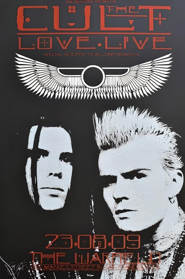 The Cult 6 Music Print  Concert Wall Art Memorabilia gift A5,A4,A3
