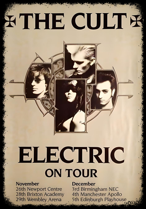 The Cult 7 Music Print  Concert Wall Art Memorabilia gift A5,A4,A3