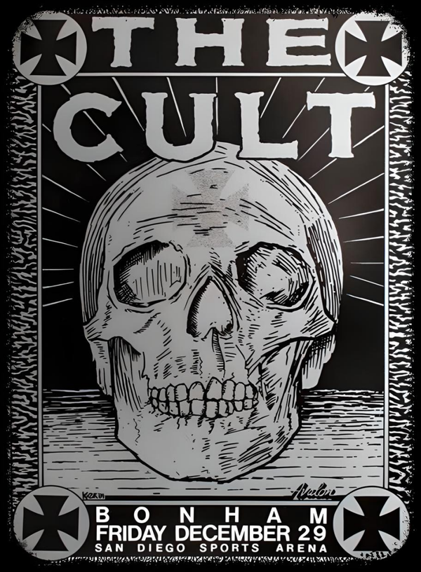 The Cult 8 Music Print  Concert Wall Art Memorabilia gift A5,A4,A3