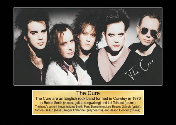 The Cure Music Poster Wall Art Memorabilia gift A5,A4,A3.