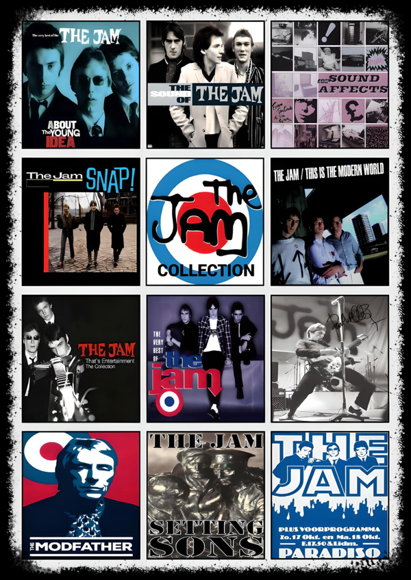 The Jam 5  Music Print  Concert Wall Art Memorabilia gift A5,A4,A3