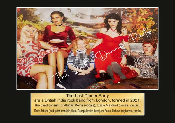 The Last Dinner Party Music Poster Wall Art Memorabilia gift A5,A4,A3.