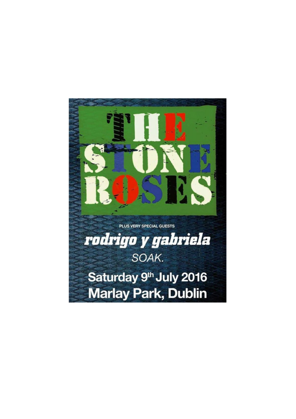 The Stone Roses 2 Music Print  Concert Wall Art Memorabilia gift A5,A4,A3