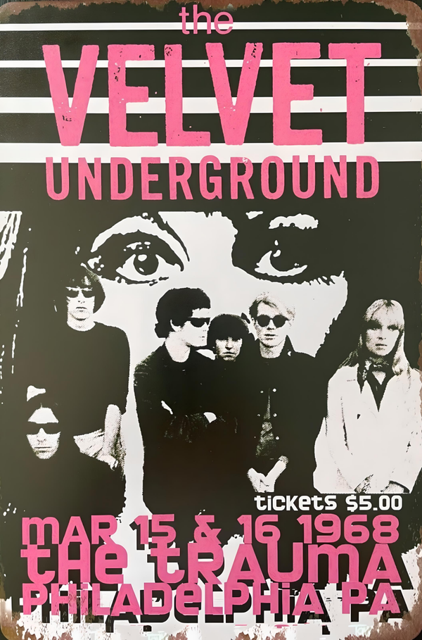 The Velvet Underground 2  Music Print  Concert Wall Art Memorabilia gift A5,A4,A3
