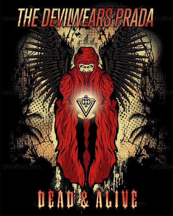 The Devil Wears Prada 5 Music Print  Concert Wall Art Memorabilia gift A5,A4,A3