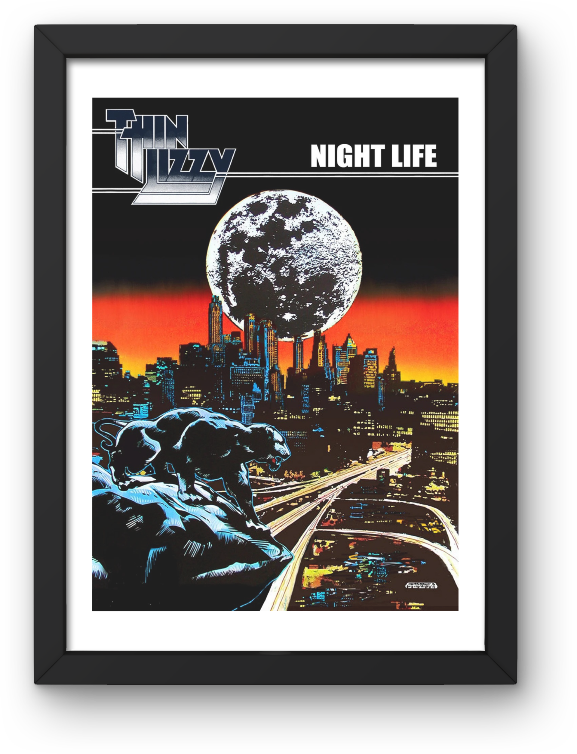 Thin Lizzy 2 print Music Print PDF,File  Instant Digital Download A2,A3,A4,A5.