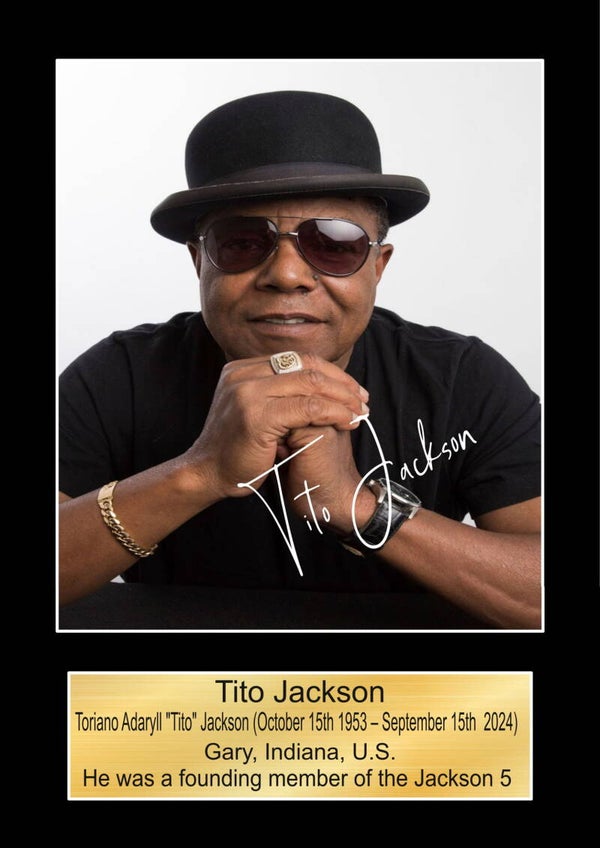 Tito Jackson man print Music Poster Wall Art Memorabilia gift A5,A4,A3.