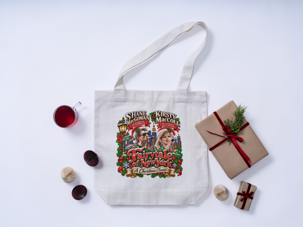 Shane MacGowan/Kirsty MacColl #413 Tote Bag Music Merch Cotton Shopper Gift Bag New