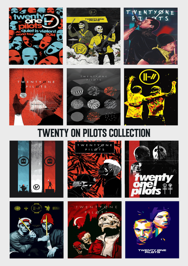 Twenty on Pilots 19 Music Print  Concert Wall Art Memorabilia gift A5,A4,A3