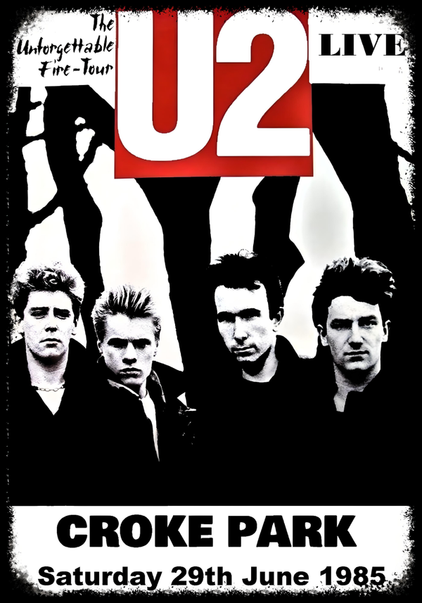 U2 3 Music Print  Concert Wall Art Memorabilia gift A5,A4,A3