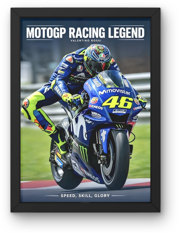 Valentino Rossi 1 Print PDF,File  Instant Digital Download ,A3,A4,A5.