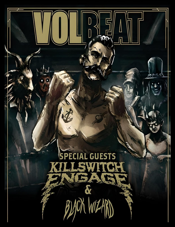 Volbeat 10 Music Print  Concert Wall Art Memorabilia gift A5,A4,A3