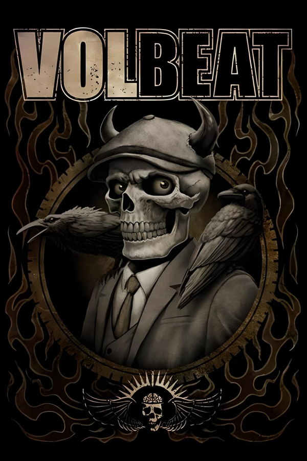 Volbeat 9 Music Print  Concert Wall Art Memorabilia gift A5,A4,A3