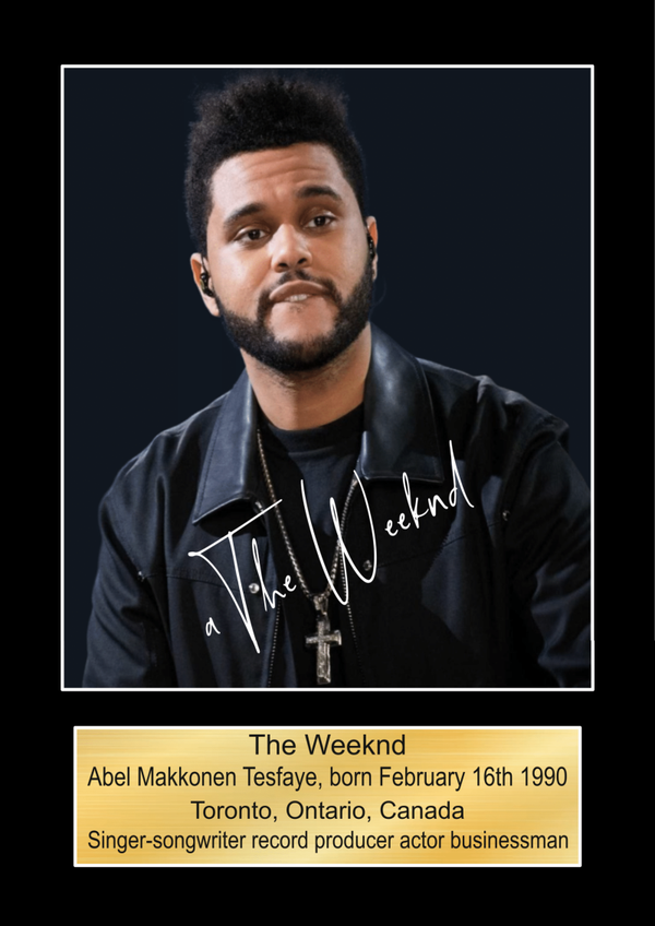 Weeknd Music Poster Wall Art Memorabilia gift A5,A4,A3.