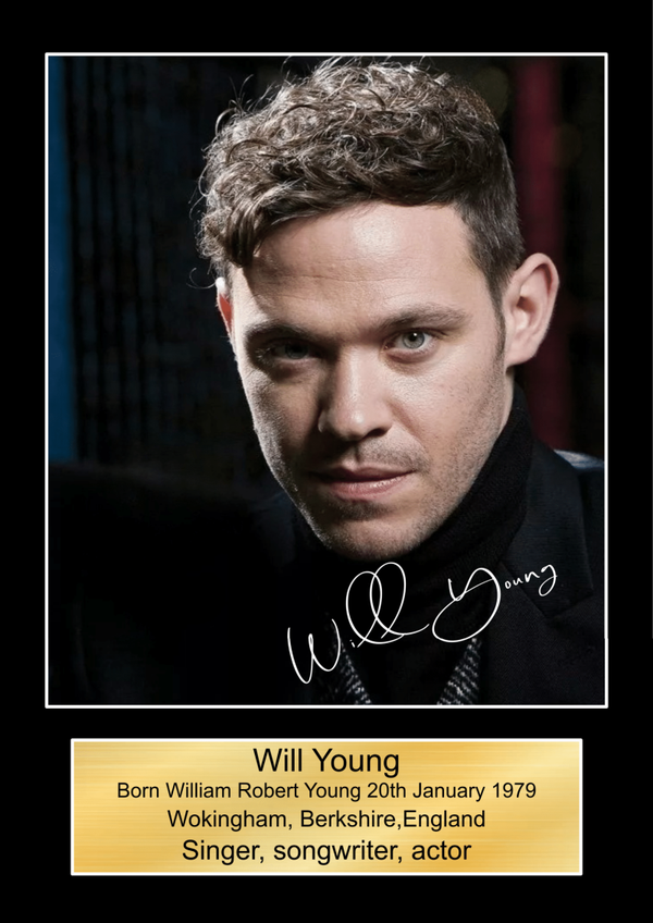 Will Young Music Poster Wall Art Memorabilia gift A5,A4,A3.