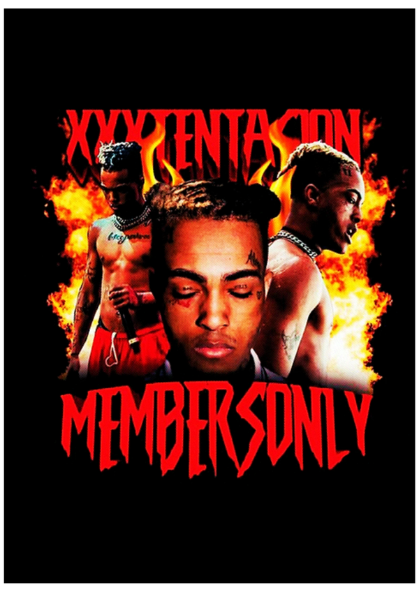 XXX Tentacion 1 Music Print  Concert Wall Art Memorabilia gift A5,A4,A3