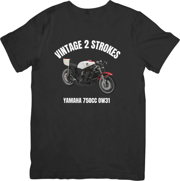 YAMAHA 750 OW31 VINTAGE Unisex Fit for Men & Women Quality Cotton T-Shirt Black