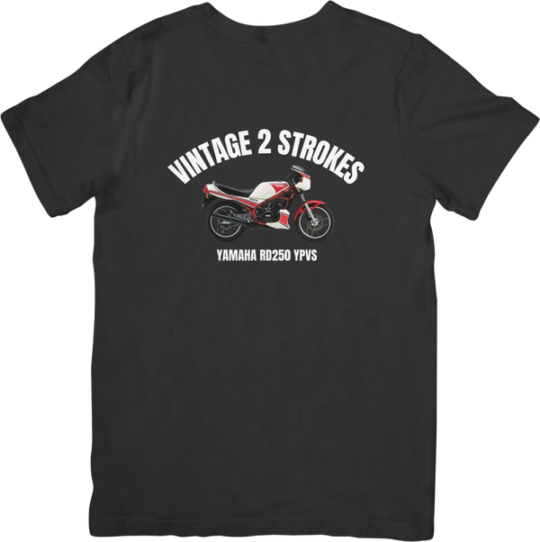 Yamaha RD 250 YPVS WHITE  Music Unisex Fit for Men & Women Quality Cotton T-Shirt Black