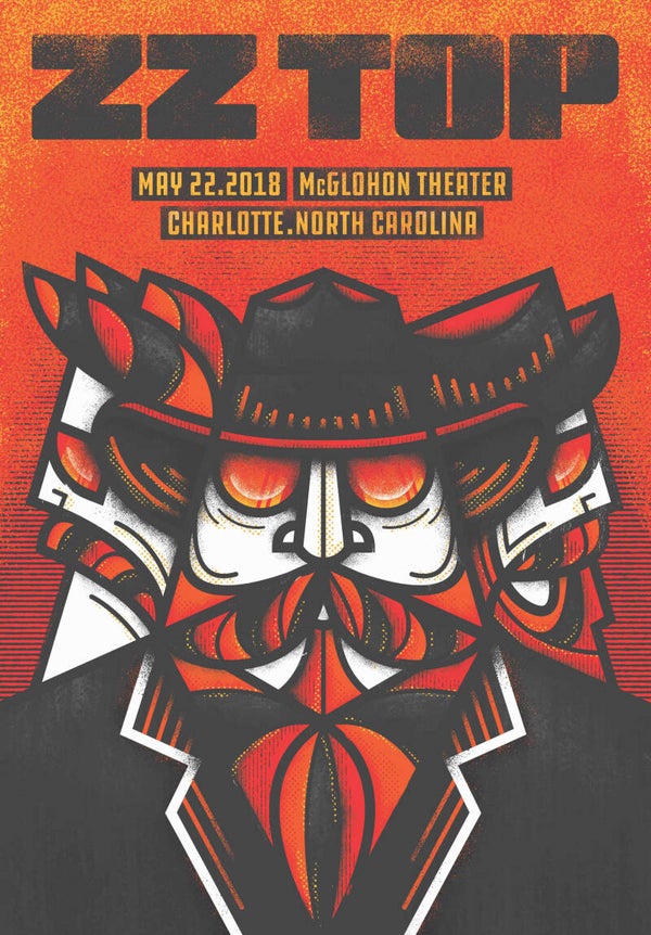 ZZ Top 2 Music Print  Concert Wall Art Memorabilia gift A5,A4,A3