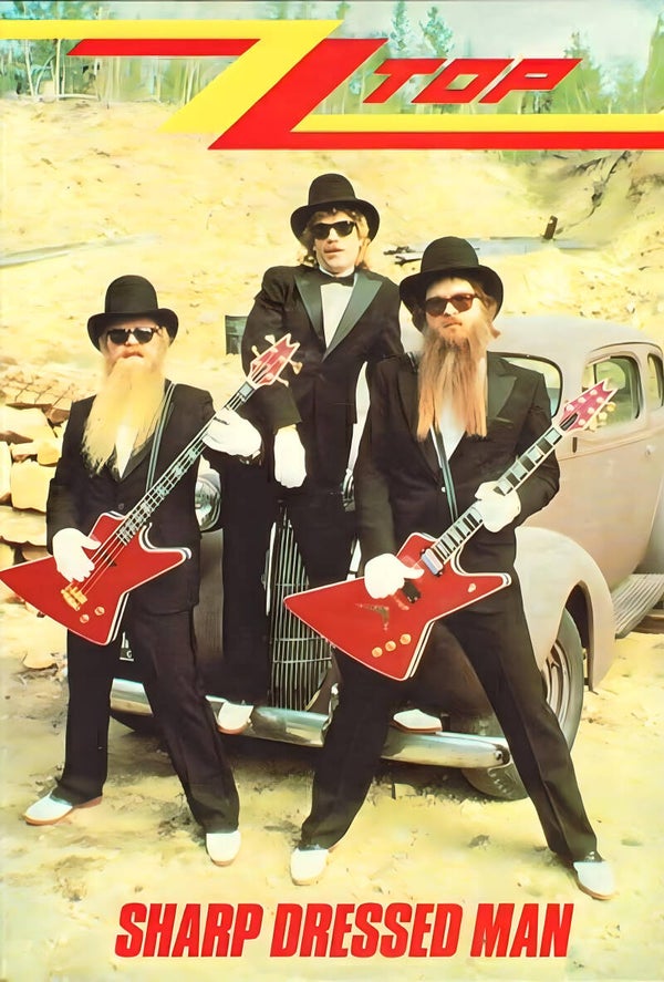 ZZ Top 6 Music Print  Concert Wall Art Memorabilia gift A5,A4,A3