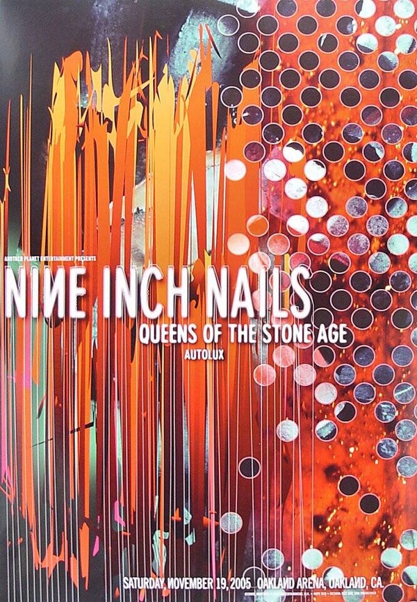 Nine Inch Nails 4 Music Print  Concert Wall Art Memorabilia gift A5,A4,A3