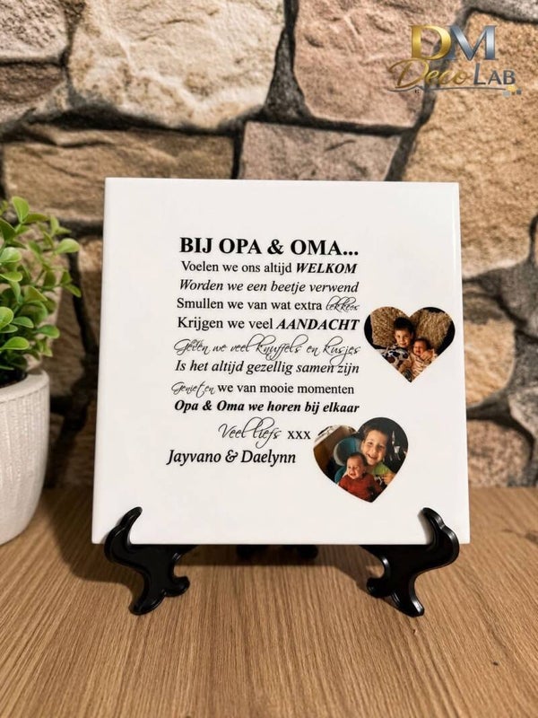 Gepersonaliseerde tegeltje