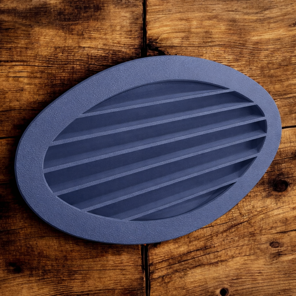 Lüftungsgitter passend für Zapf-Fertiggarage Oval Anthrazit zum kleben