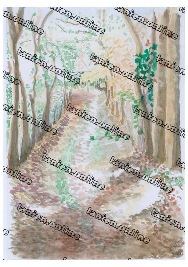 Forestpath - painting