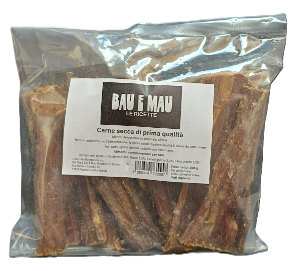 Snack cane, CARNE DI MANZO