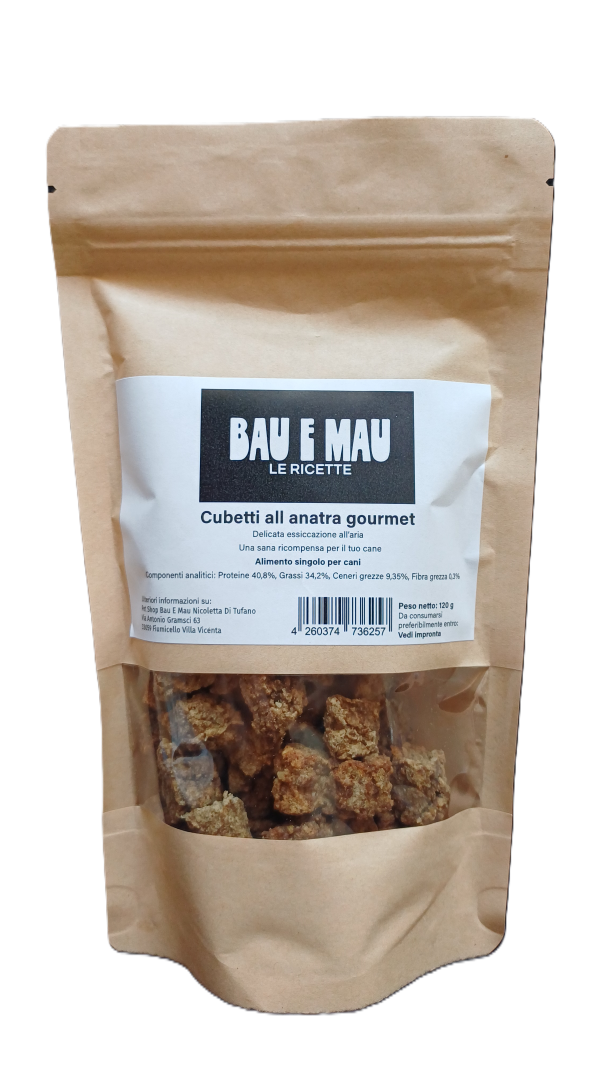 Snack cane, CUBETTI DI ANATRA