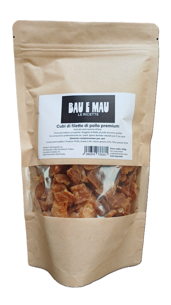 Snack cane, CUBETTI DI FILETTO DI POLLO