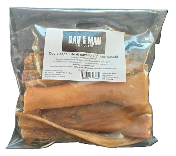 Snack cane, CUOIO CAPELLUTO DI CAVALLO