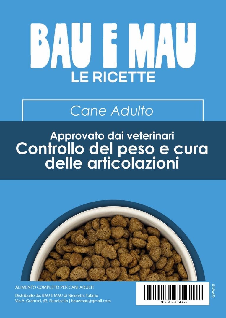 Cane adulto, dieta, PESO E ARTICOLAZIONI