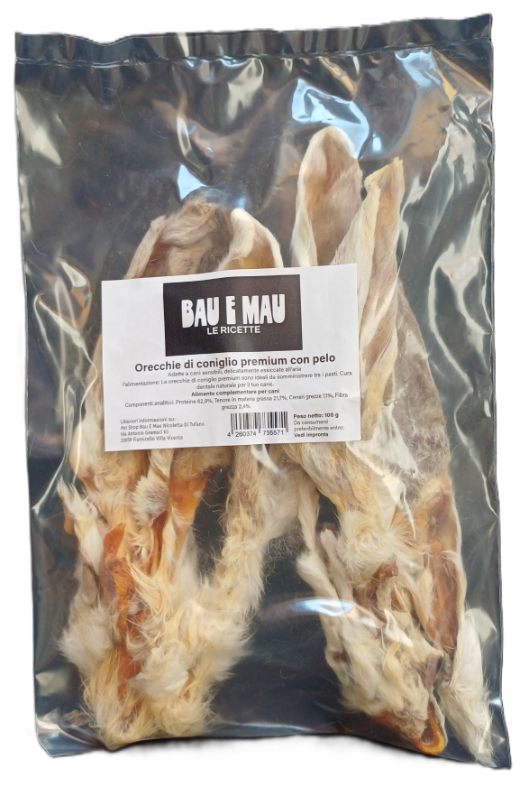 Snack cane, ORECCHIE DI CONIGLIO