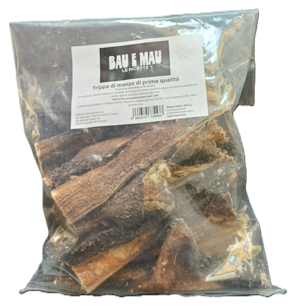 Snack cane, TRIPPA DI MANZO