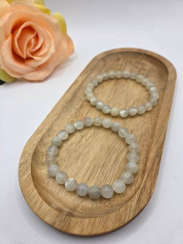 Witte Maansteen armband - Intuïtie & Emotie