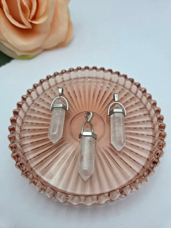 Bergkristal hanger punt