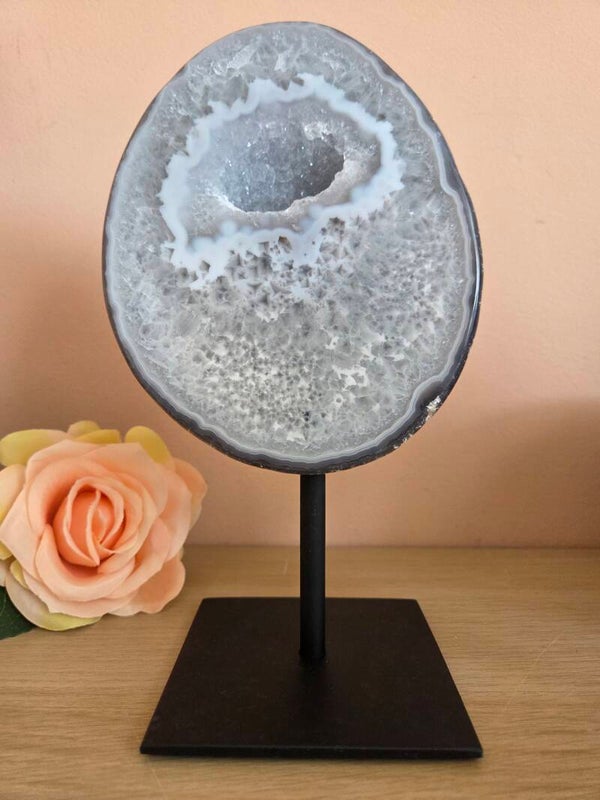 Agaat geode op standaard # H