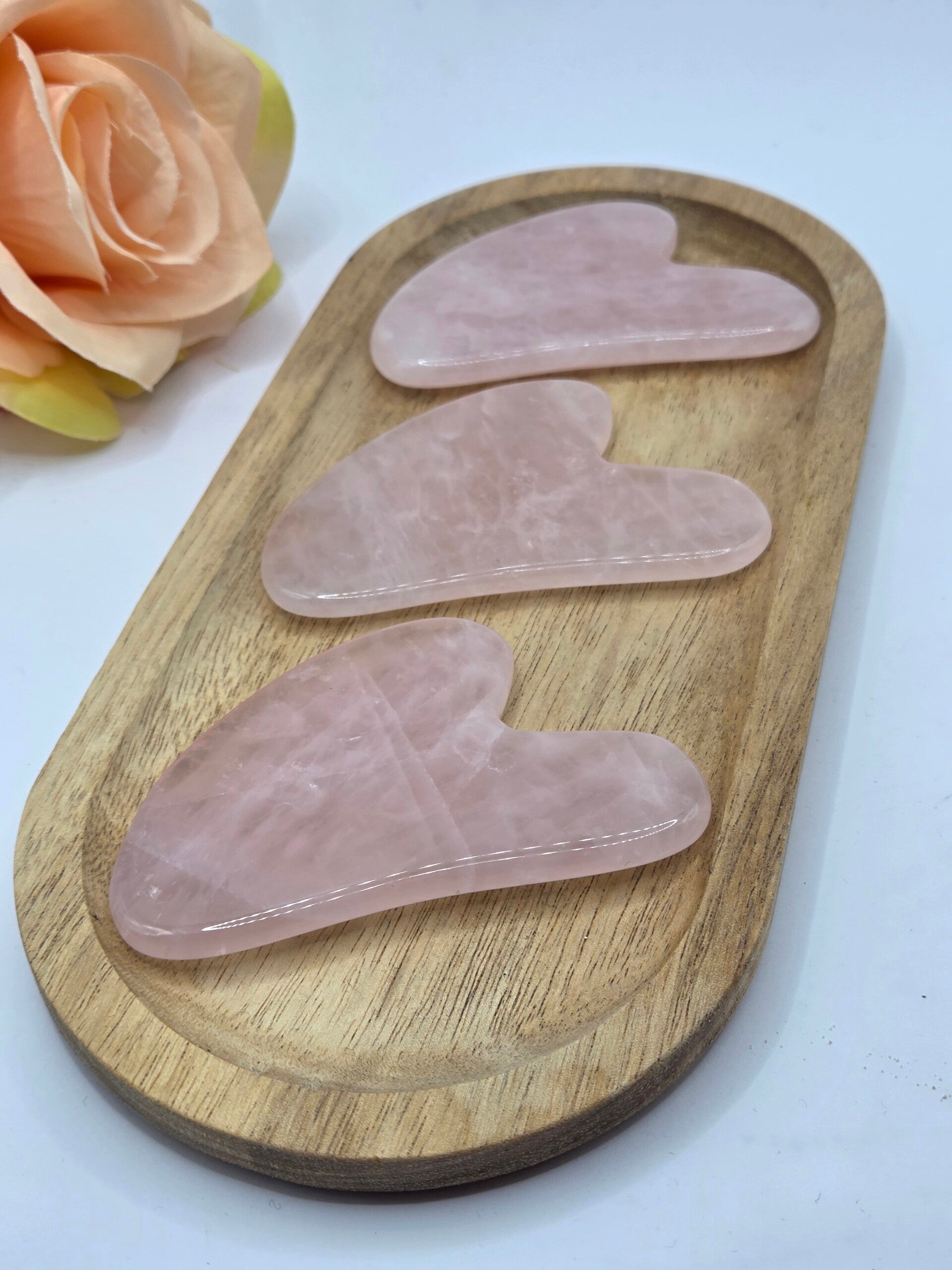 Rozenkwarts Gua sha board