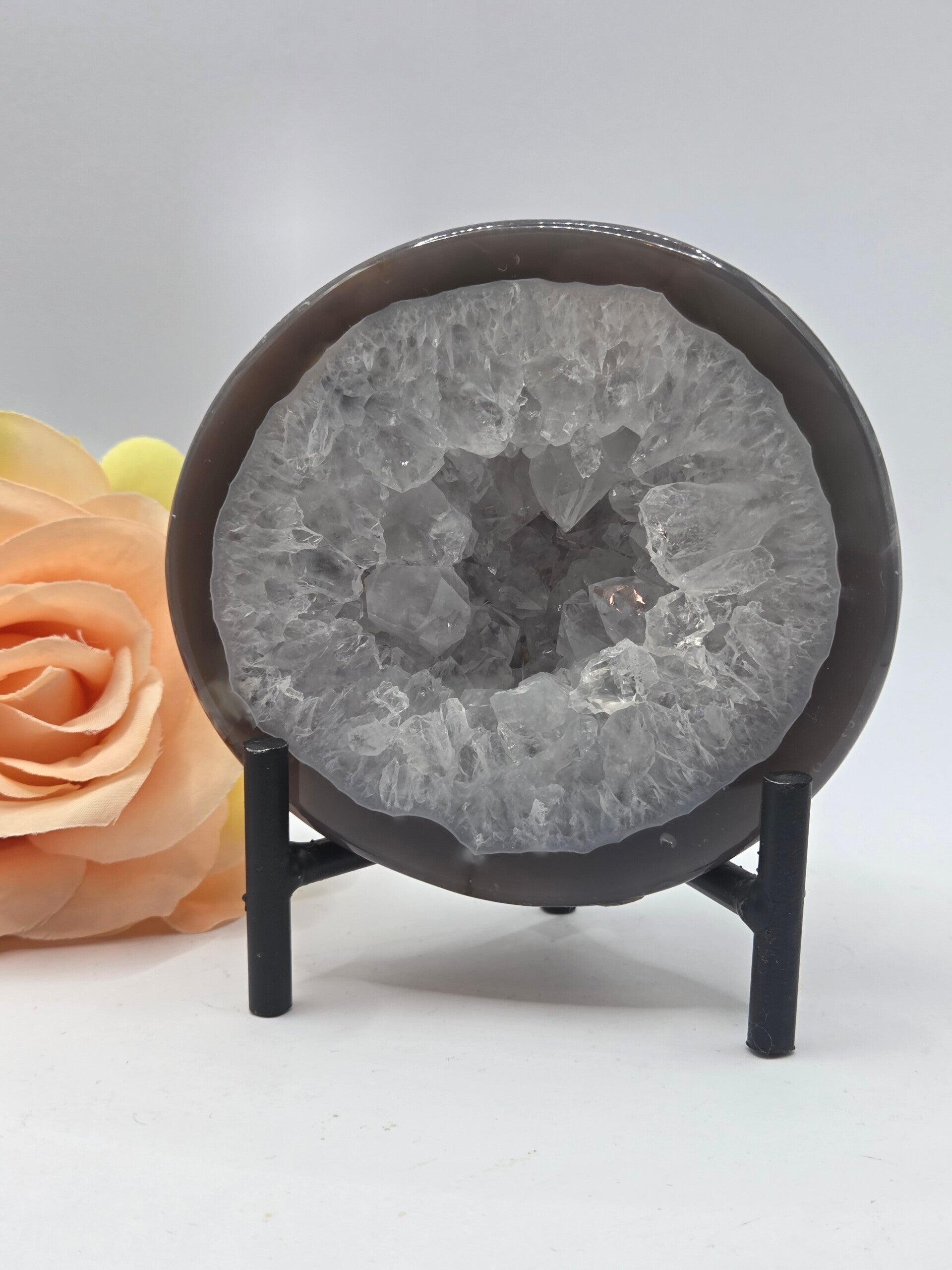 Agaat geode inclusief standaard - nr 3