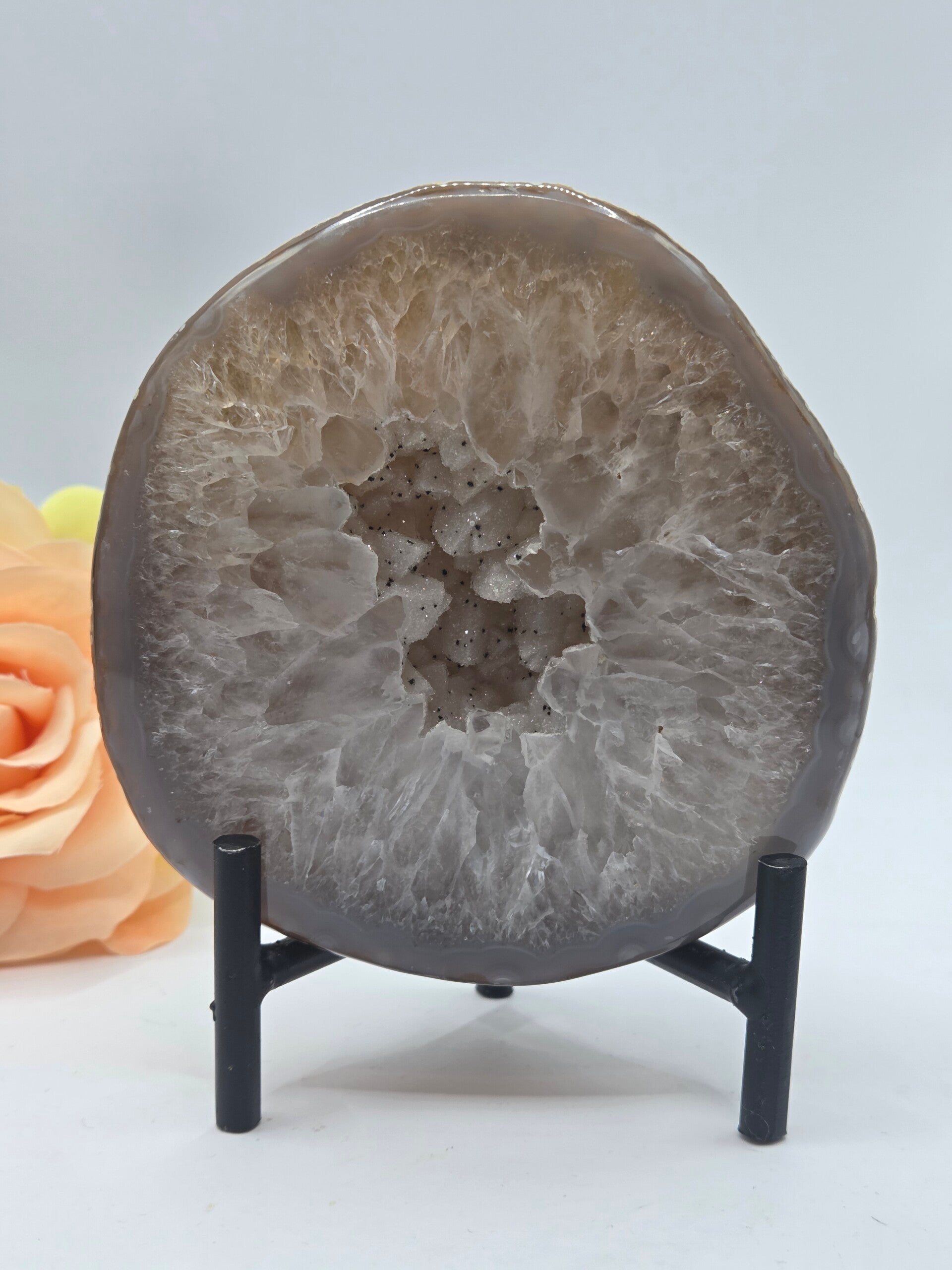 Agaat geode inclusief standaard - nr 4