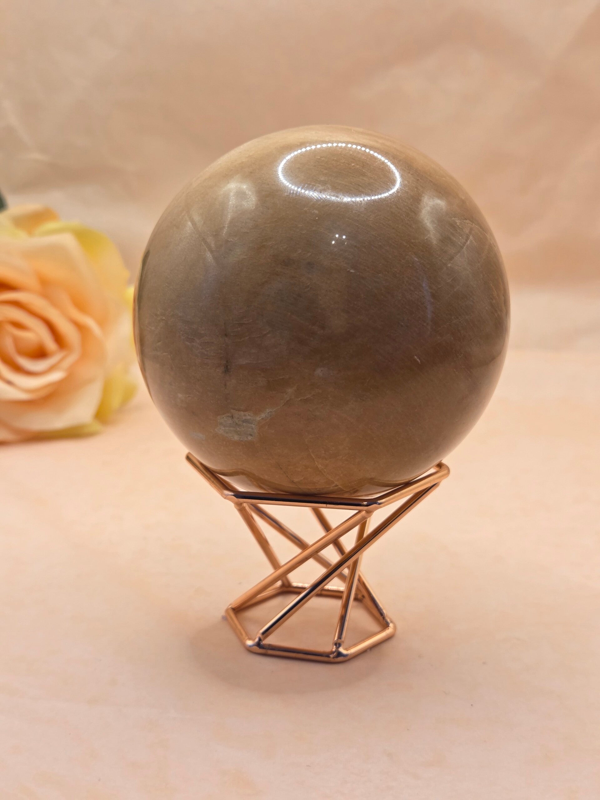 Perzik Maansteen bol