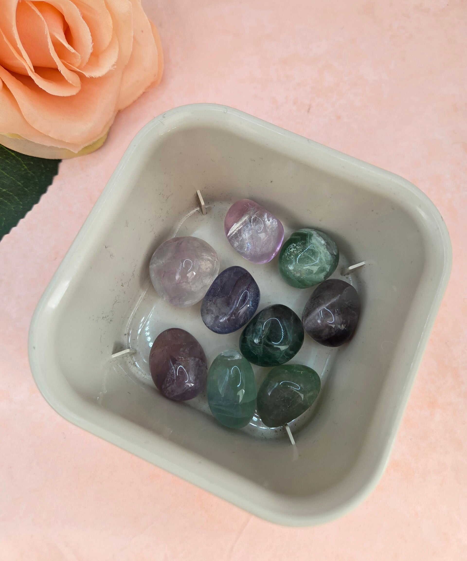 Fluoriet trommelsteen