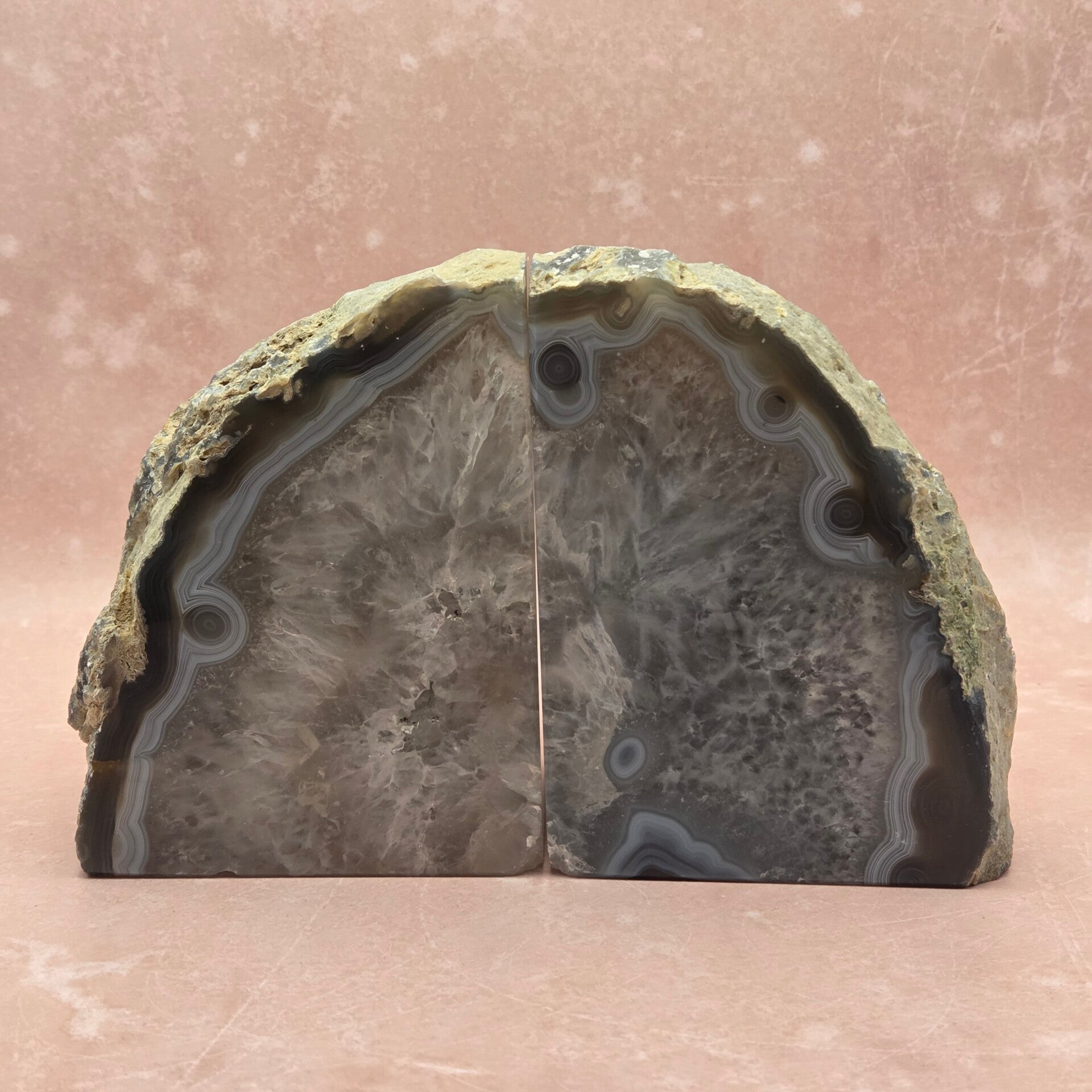 Boekensteunen van Agaat