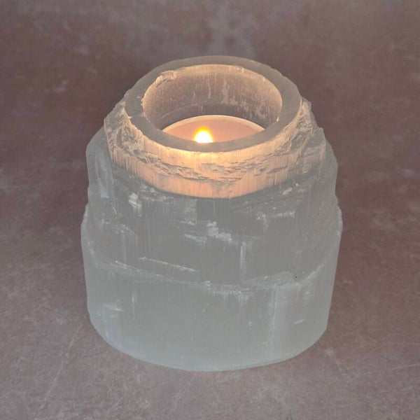 Seleniet waxinelichthouder ijsberg