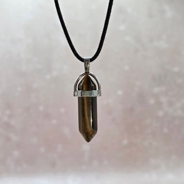 Tijgeroog hanger punt