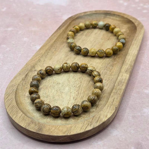 Landschap Jaspis armband  | Aardend & Rustgevend