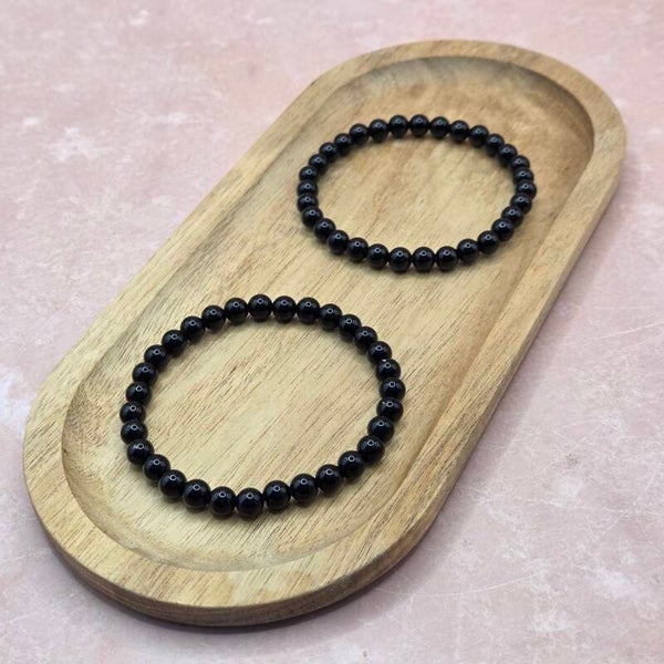 Zwarte Obsidiaan armband