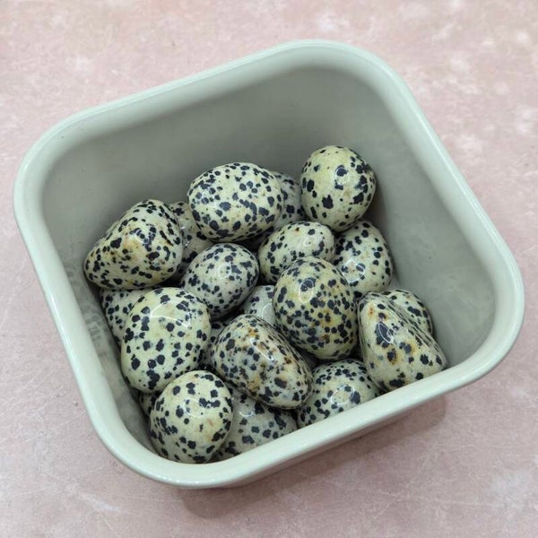 Dalmatiër Jaspis trommelsteen