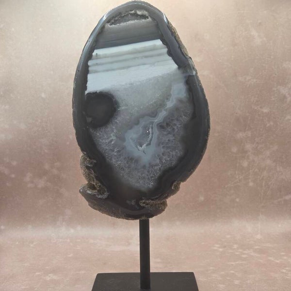 Agaat geode op standaard | Uniek Exemplaar